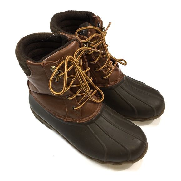 🐢Boys Sperry Waterproof Rubber Duck Boots 5